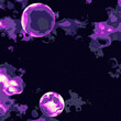 Space Background With Purple Color Tones Combination