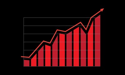 Graph line chart financial statistic Infographics and diagnostics, charts and schemes vector. Business vector element