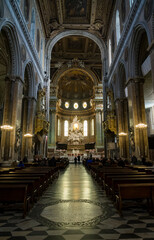 Wall Mural - The historic cathedral Duomo in Naples in Italy