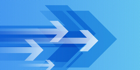 Wall Mural - Arrow graphics. Blue background. Design element.