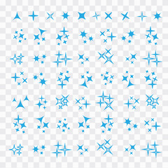 Wall Mural - black sparkles, glowing light effect stars and bursts vector set. bright firework, decoration twinkl
