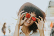 © Rawpixel.com - Woman having fun with strawberries