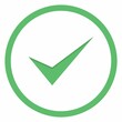 © Tsunami Designer - Check marks, Tick marks, Accepted, Approved, Yes, Correct, Ok, Right Choices, Task Completion, Voting. - vector mark symbols in green. Isolated icon.