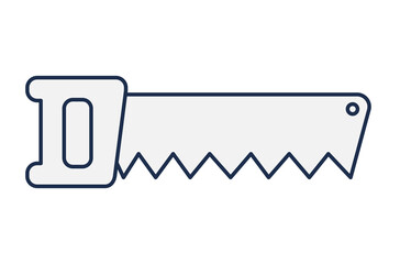 Sticker - gray saw design