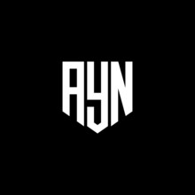 AYN Letter Logo Design On White Background. AYN Creative Initials Letter Logo Concept. AYN Letter Design. 