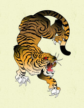 Tiger Japan Tattoo