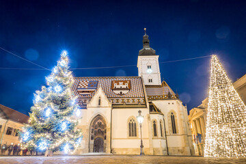 Early Winter Landscape in Zagreb, Croatia