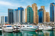 © fotofabrika - Dubai Marina skyscrapers and port in Dubai, United Arab Emirates