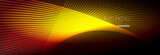 Fototapeta Sport - Abstract neon glowing light in the dark with waves. Shiny magic energy and motion concept, vector abstract wallpaper background