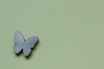 Wall Mural - Beautiful colorful butterfly on a grebackground - great for wallpaper