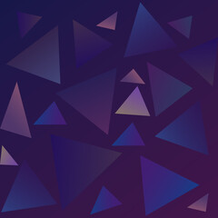 Wall Mural - Abstract triangle geometric purple background