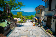 群馬県渋川市伊香保町の伊香保温泉に旅行する風景 Scenery Of A Trip To Ikaho Hot Springs In Ikaho-machi, Shibukawa City, Gunma Prefecture.