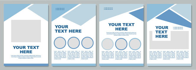 Wall Mural - geometric pastel promotional brochure template. flyer, booklet, leaflet print, cover design with cop