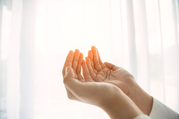 Wall Mural - Praying hands