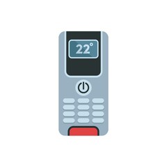 Sticker - Digital climate remote control icon flat isolated vector