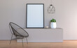 © Johnstocker - 3D interoir design for living room and mockup frame