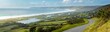Panoramic seascape of the coast of North-West Normandy 