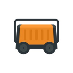 Sticker - Portable generator icon flat isolated vector