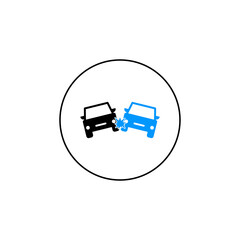 Poster - Car and car accident icon vector