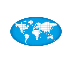Wall Mural - world map atlas