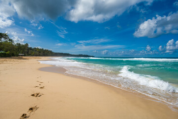 Playa Grande beach on a sunny day in the northern part of the Dominican Republic