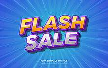 Flash Sale 3d Editable Text Style Effect 	