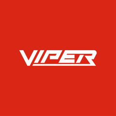 Poster - Viper text logo design.