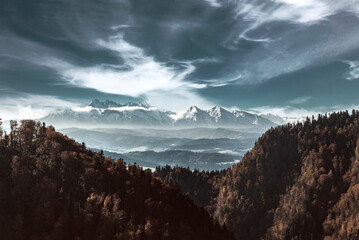Fototapeta alpy panorama widok natura