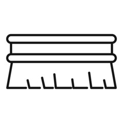 Poster - Bath brush icon outline vector. Shower bathroom