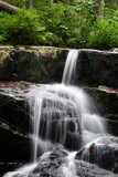 Fototapeta Krajobraz - Mountain waterfall in the Skuleskogens nationalpark
