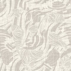 Seamless two tone hand drawn brushed effect pattern swatch. High quality illustration. Collage of minimal drawings arranged in a seamless pattern for print with fabric texture overlay. Rough scribble.