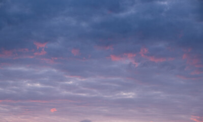 Wall Mural - High resolution Sunset Sky background for Sky replacement - nature photography