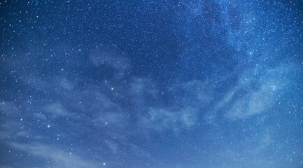 Wall Mural - beautiful bright milky way galaxy on the dark starry sky. space, astronomical background. andromeda 