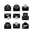 © emka angelina - email icon or logo isolated sign symbol vector illustration - high quality black style vector icons
