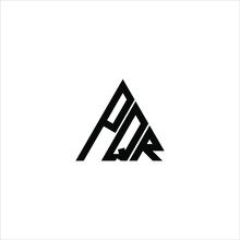 PQR Letter Logo Creative Design. PQR Unique Design