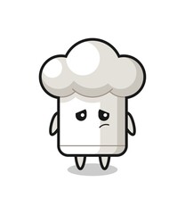 Sticker - the lazy gesture of chef hat cartoon character