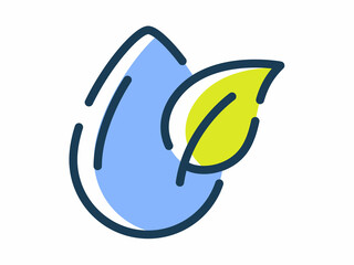 Wall Mural - ecology environment clean energy single isolated icon with dash or dashed line style