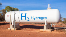 Modern Hydrogen Tank For Renewable Energy