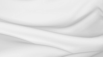 Flowing clothes with white background, 3d rendering.