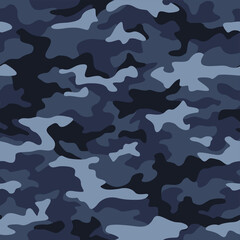 Texture military camouflage seamless pattern. Abstract army and hunting endless ornament for fabric and fashion textile print. Vector background.