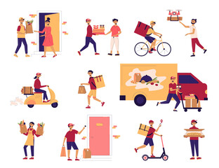 Sticker - Food Delivery Icon Set