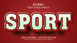 © Creative Division - Editable text effect, Sport text on bold red color combination style