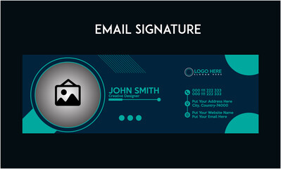 Wall Mural - New Email Signature Design and Header Template 