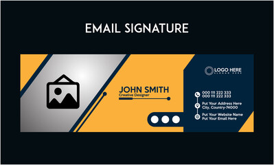 Wall Mural - New Email Signature Design and Header Template 