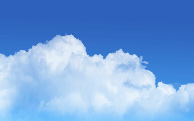 Wall Mural - blue sky with clouds