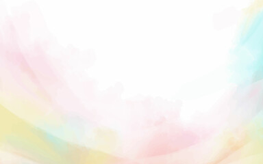 Wall Mural - Abstract minimal pastel watercolor for background. Illustration watercolor vector background.