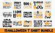Halloween t shirt design bundle 