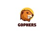 Cute Gophers Mascot Logo Template