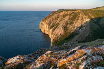 Wall Mural - View from the mountain to the cliff Sagan-Zaba