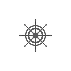 Wall Mural - Ship wheel icon